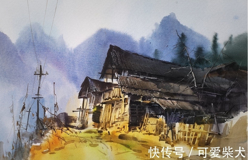 李歆#绥阳:“水彩画家眼中的”十二背后“”