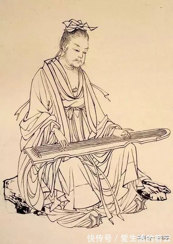 基本功@他的白描被评为“当代第一”,画仕女独辟蹊径