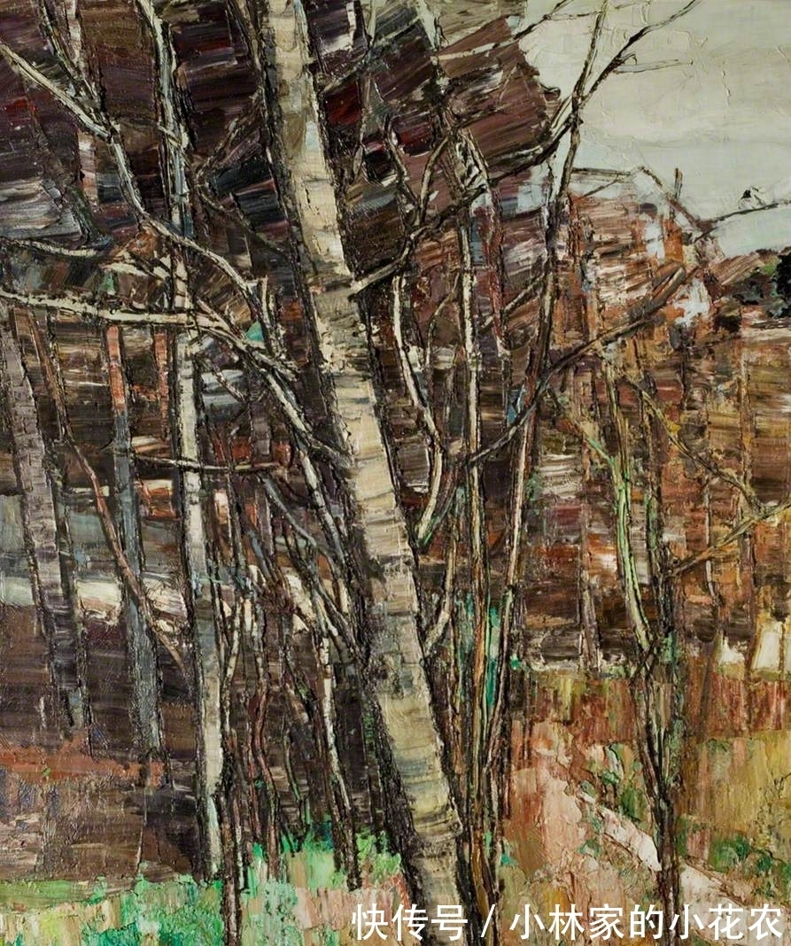 笔触|油画风景：从具象主义到抽象主义，这位画家都能自由切换