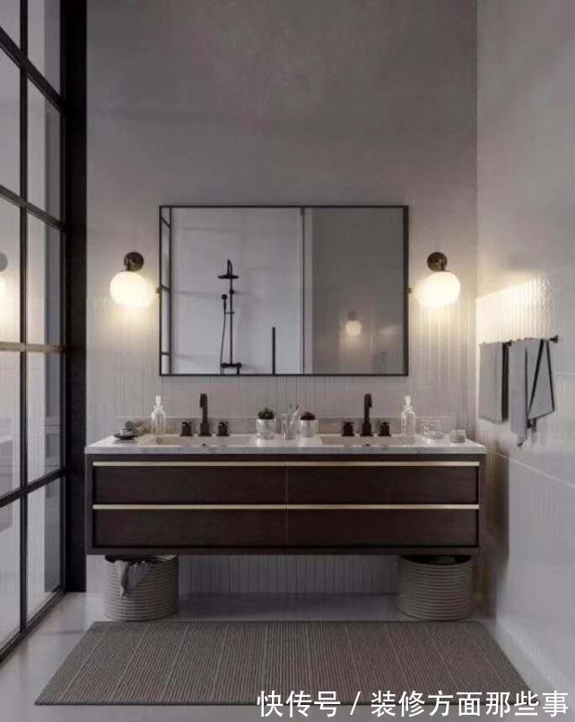 吊顶|124平原木色与绿色搭配的橱柜，是客厅一道亮丽的风景线