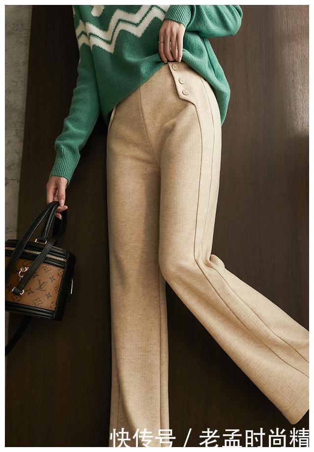  针织|新出一种女裤, 叫“羊毛针织裤”, 保暖又舒适, 时髦还高级