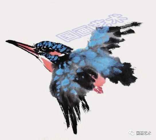  绘制出翠鸟|图文教程：轻松学画黄鹂、翠鸟