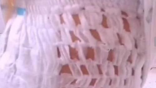 纸尿裤|姥姥怕孙女太热,把纸尿裤剪成镂空,网友:太有创意了