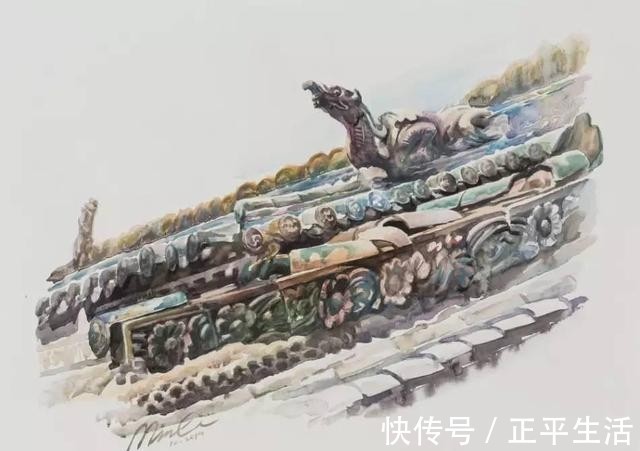 旅美$旅美水彩艺术家李民笔下的中国风景画!他用艺术诠释“家”的味道