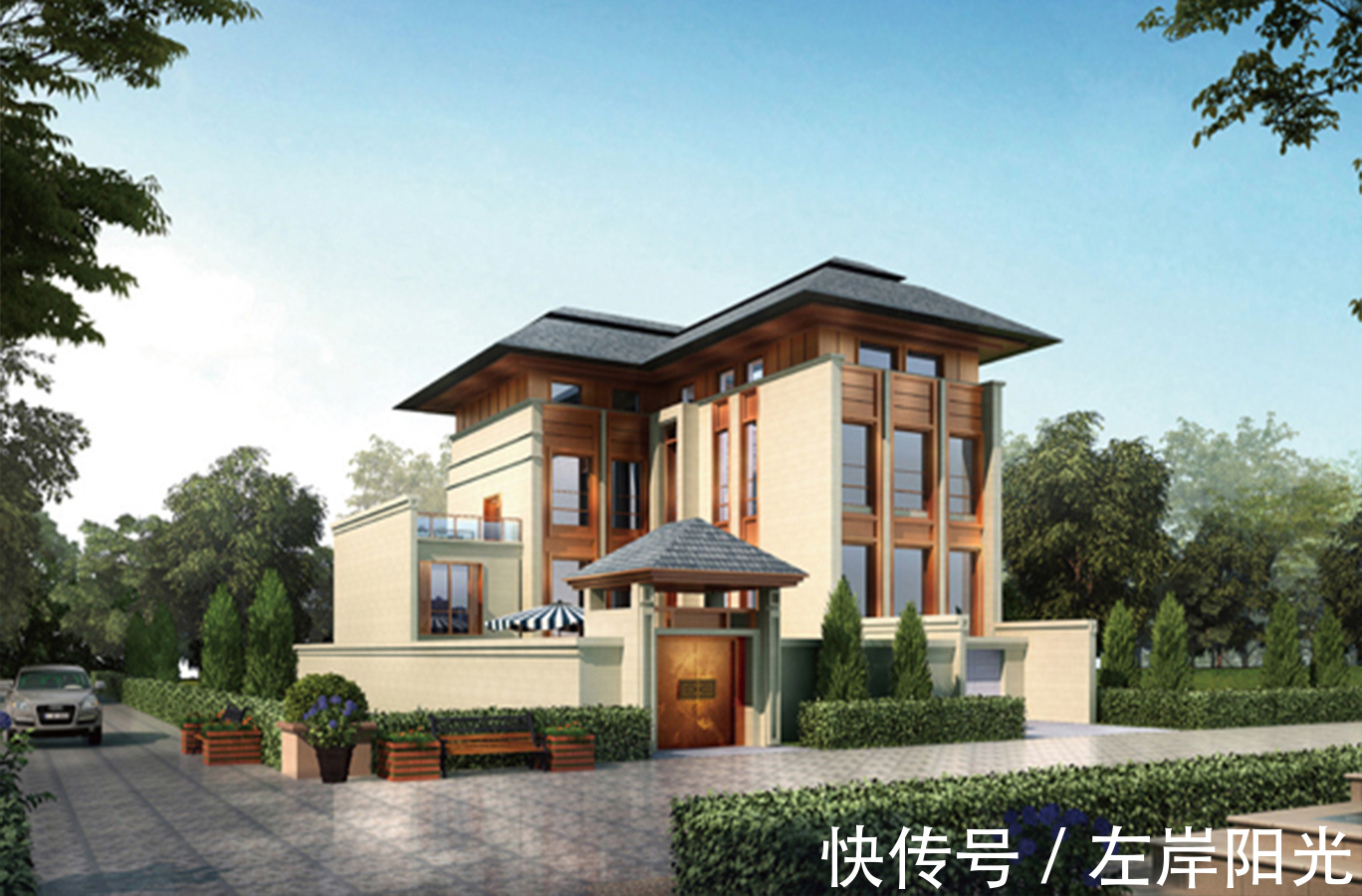 住宅|左岸阳光轻钢别墅,农村自建房别墅