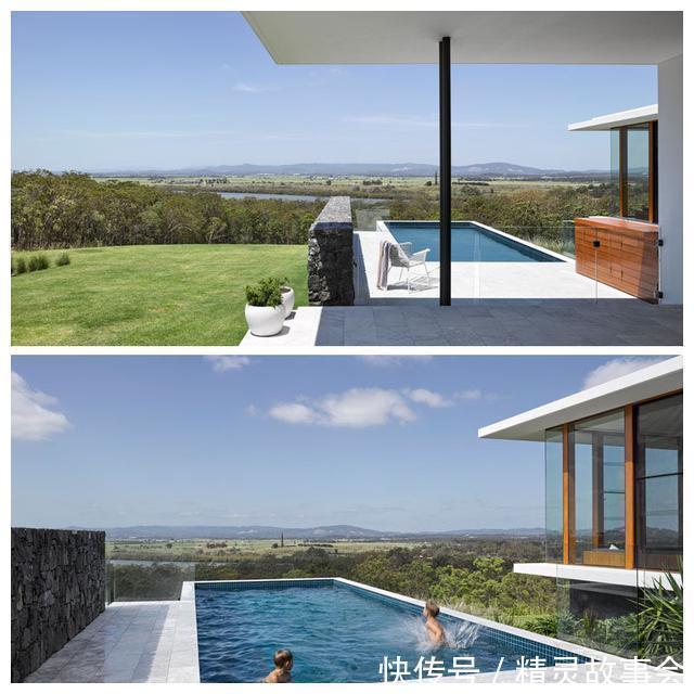 休息室|石头堆砌的别墅设计,看外观就被迷住了,大院子、游泳池一并拥有