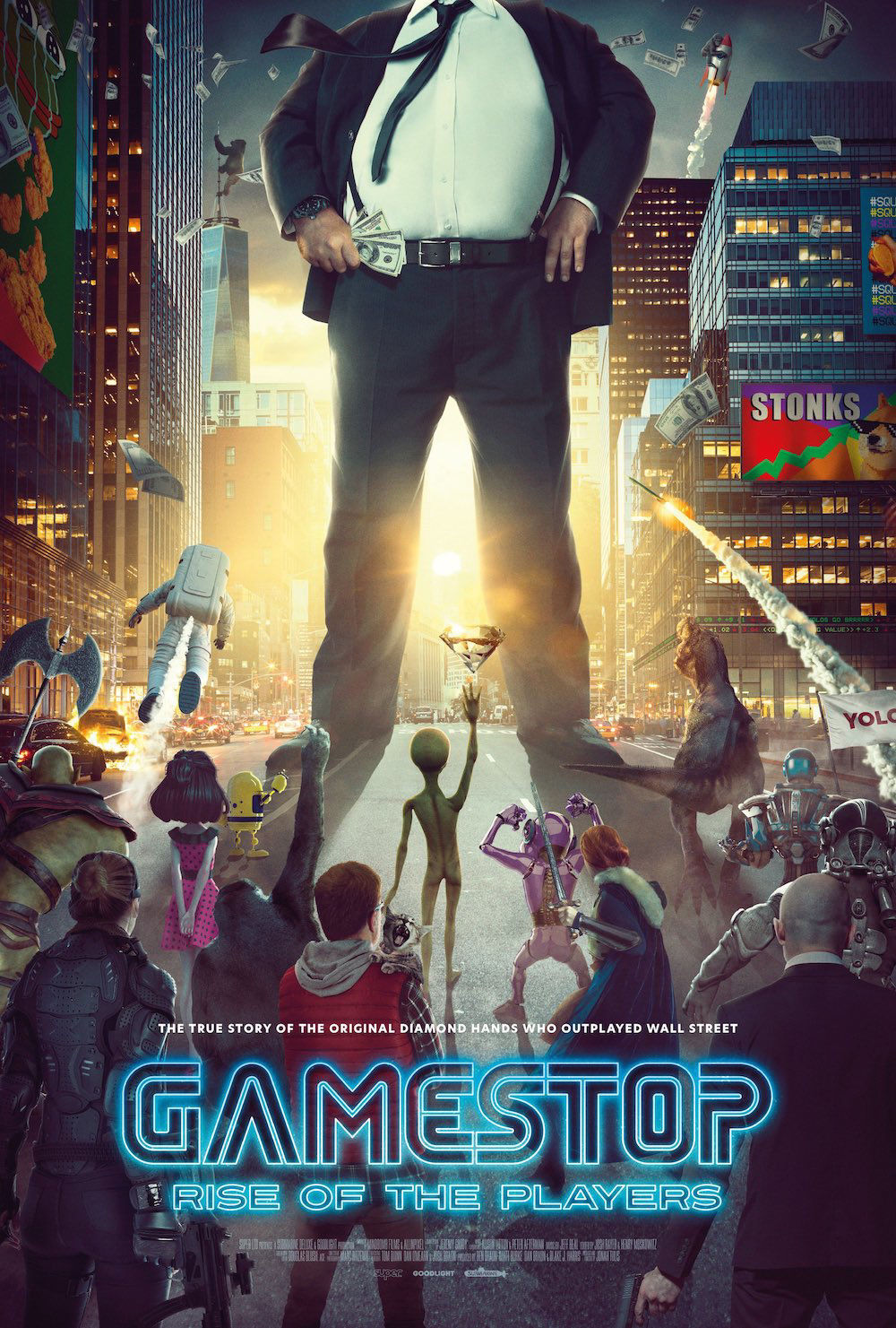 G散户围剿华尔街，电影《GameStop：玩家的崛起》发布正式预告
