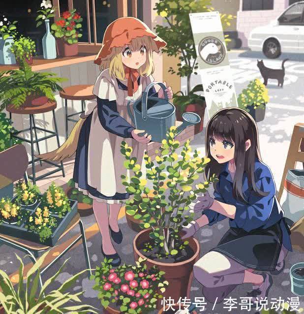 动漫|二次元纯情少女美图,微笑实在太迷人,动漫男和狗狗合拍也不错!