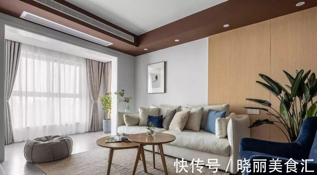 背景墙|木地板只能铺在地上？其实木地板不仅能上墙，还能“上天”！