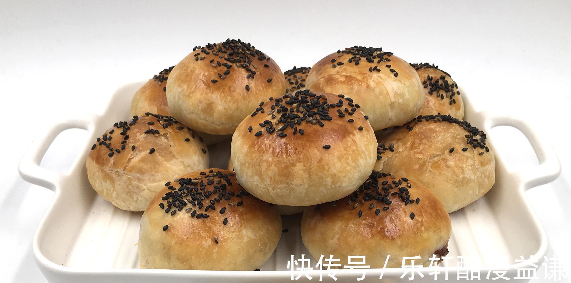 大包酥|榨菜鲜肉月饼,第一次尝试大包酥,又酥又香超级好吃。