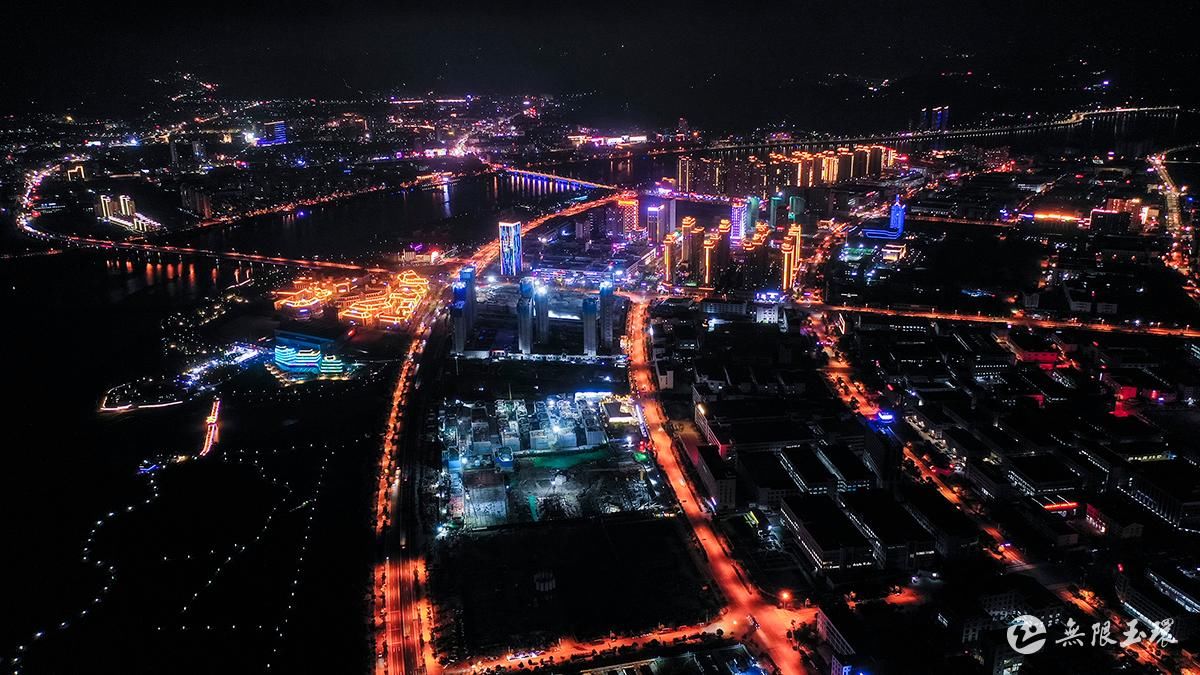 夜景|航拍新城夜景，都说美呆了！