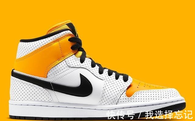 jordan 超高辨识度！白橙Air Jordan 1 Mid首度释出！