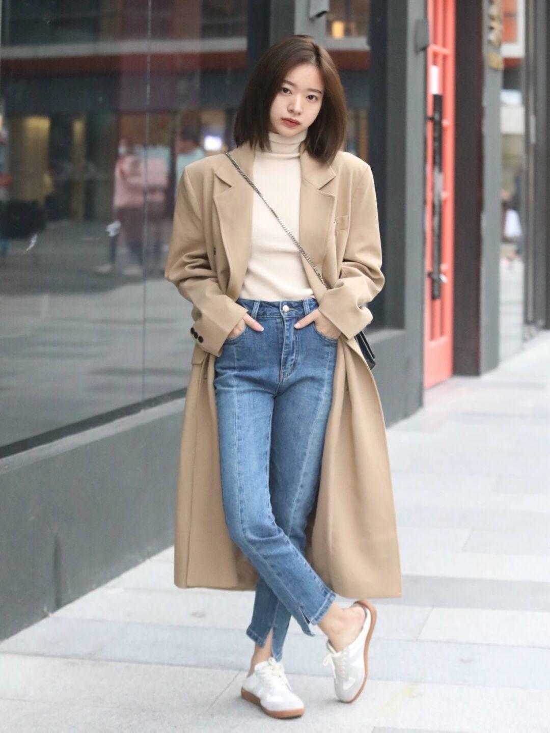 烟管裤|2021秋冬这几种大衣火了,洋气保暖又大方,怎么搭配都高级