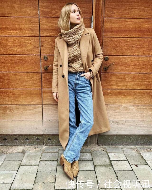 “卡其色大衣”怎么穿出时髦范时尚达人教你这样穿,更显高级范