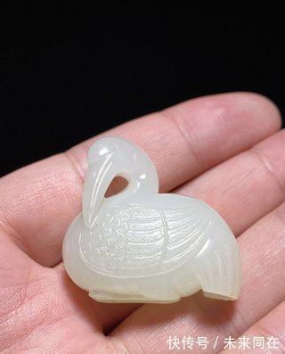 阴线!清乾隆和田玉籽料 白玉 庭院仕女 子冈牌 诗文牌