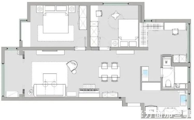 文艺复古风|98㎡文艺复古风,大胆跳色+通铺人字拼地板,感受一整屋的浪漫