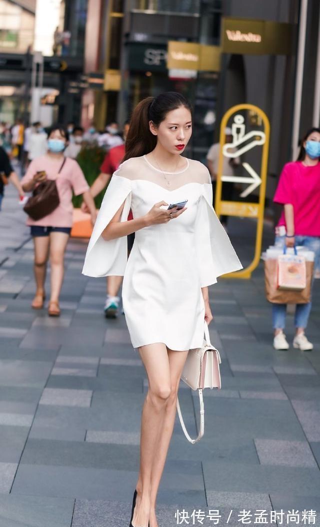 大长腿|穿搭:用心穿搭连衣裙,凸显脖颈那迷人的小锁骨,做漂亮女生