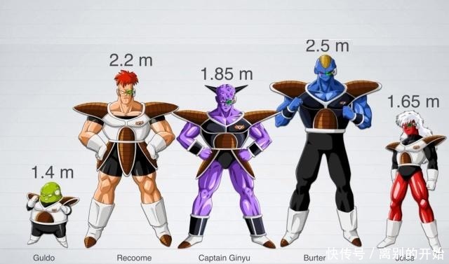 角色|龙珠角色身高大揭秘，贝吉塔很尴尬，孙悟空既是最高又是最矮！