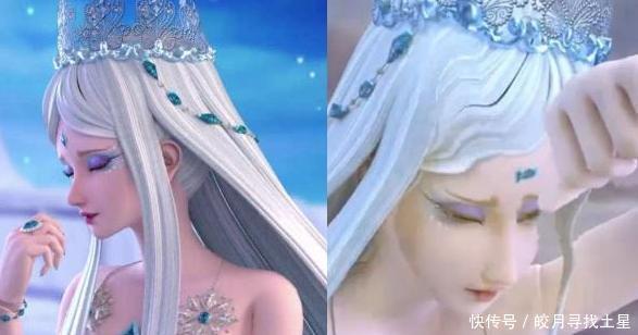 叶罗丽仙|叶罗丽中角色最丑和最美的瞬间对比,感觉冰公主都没变!