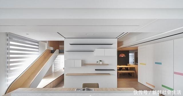 走廊|这是我见过最干净的家，将卧室悬空，完工堪比多间房，太实用了！