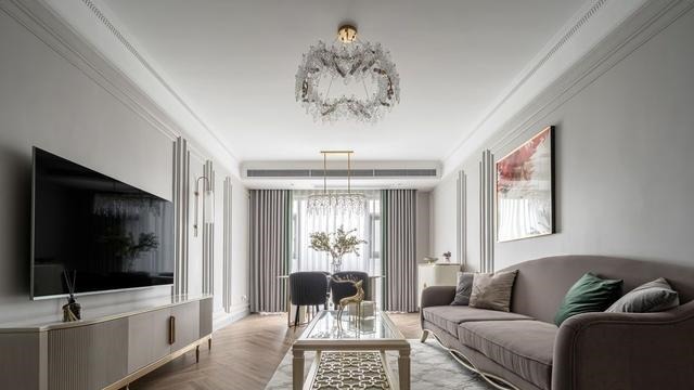 全屋|她真的很明智，新家选择美式与轻奢结合，室内简洁优雅，太喜欢了！