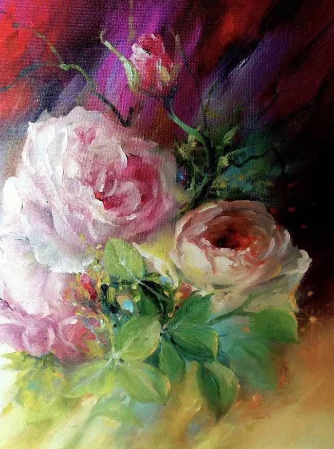 加里$这对老夫妇教授绘画40多年,画的花也太漂亮了!