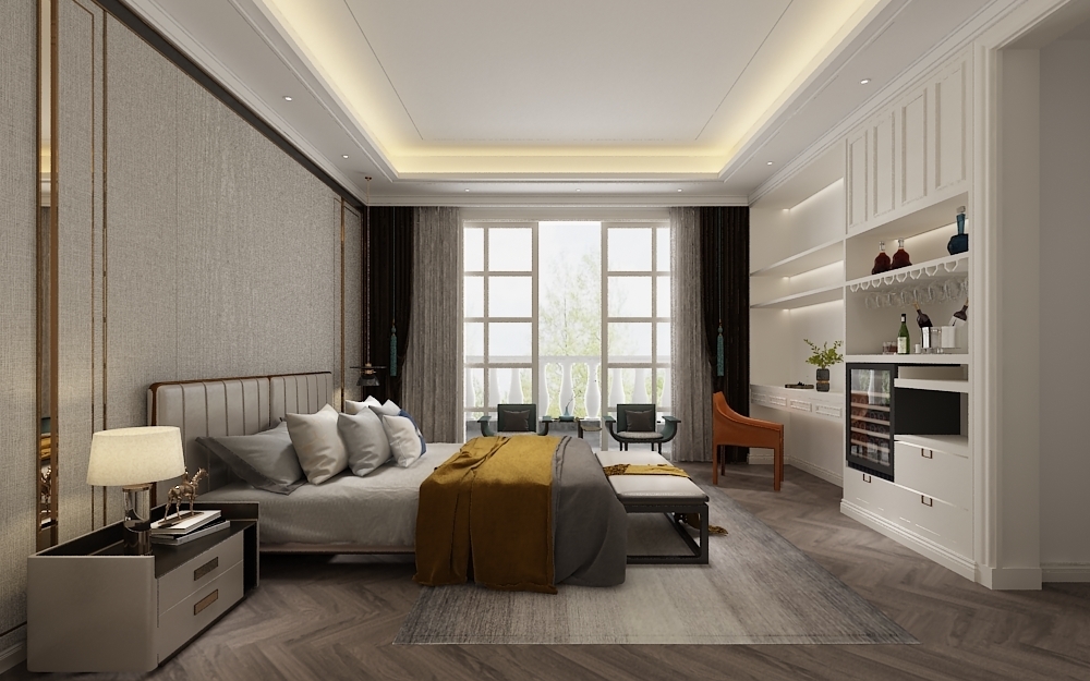 简约|480㎡简约美式，化零为整，打造大空间