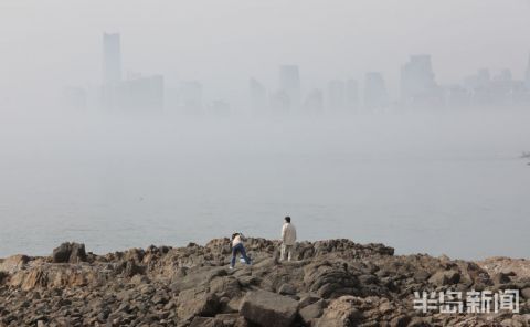 老年|雾入仙境!青岛现平流雾美景