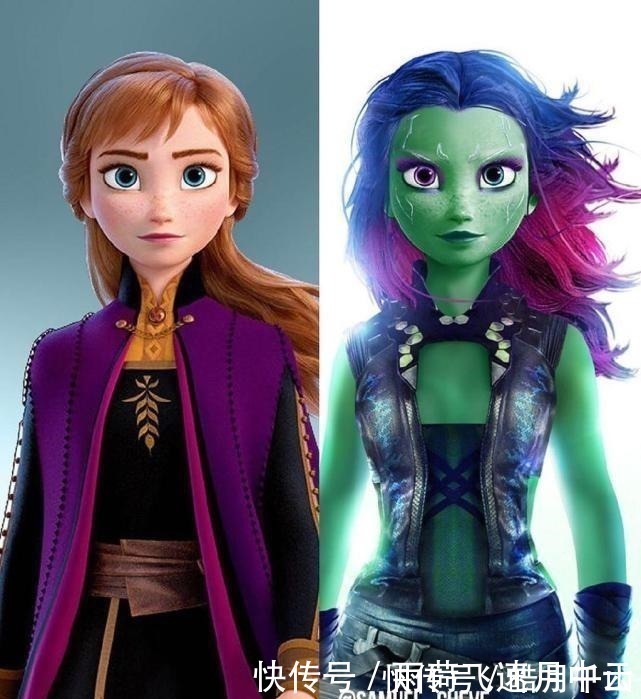 艾莎|当《冰雪奇缘》遇上《复仇者联盟》,艾莎变身“惊奇队长”无压力!