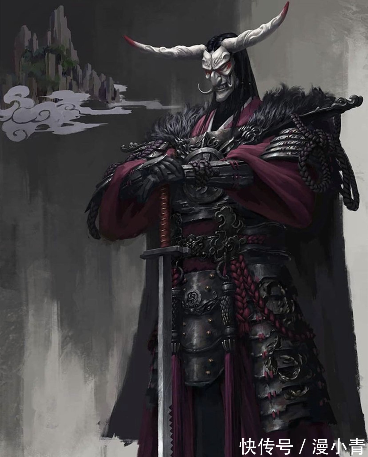 神秘感|日本武士与妖怪面具的结合,吸收了他国的文化,创造出自己的神话