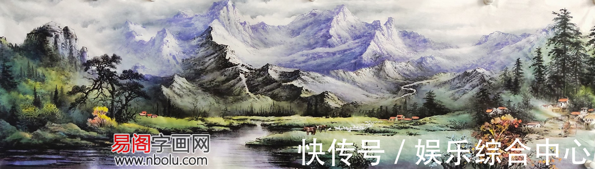山水画!周国民当代彩墨山水画:天近星辰大,山深世界清
