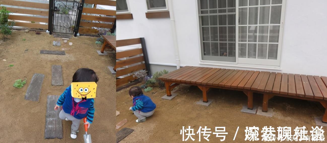 地砖|15㎡的门前小院可做成这样,能吃、能赏还能玩,很有生活气息!