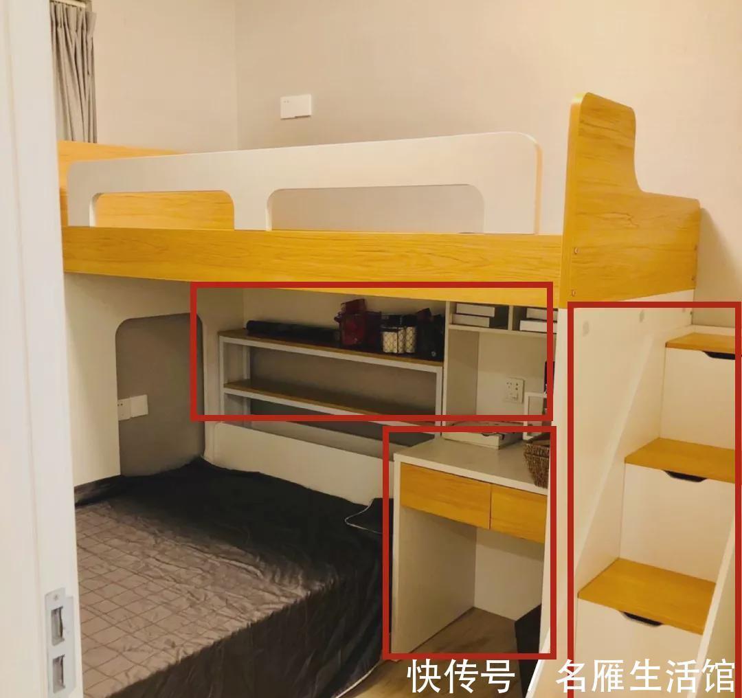 l型|比起普通的上下铺,现在流行这种L型高低床,还能多一倍收纳面积