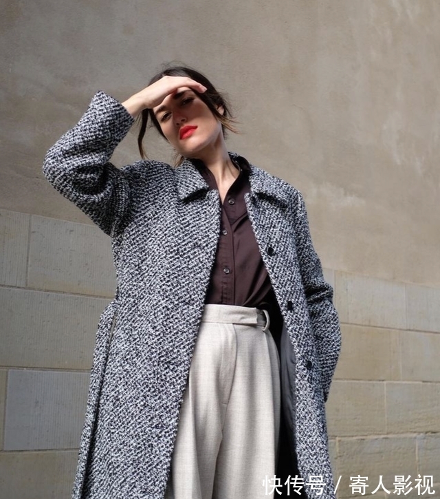 皮毛 冬天的高级感,一件大衣就够了