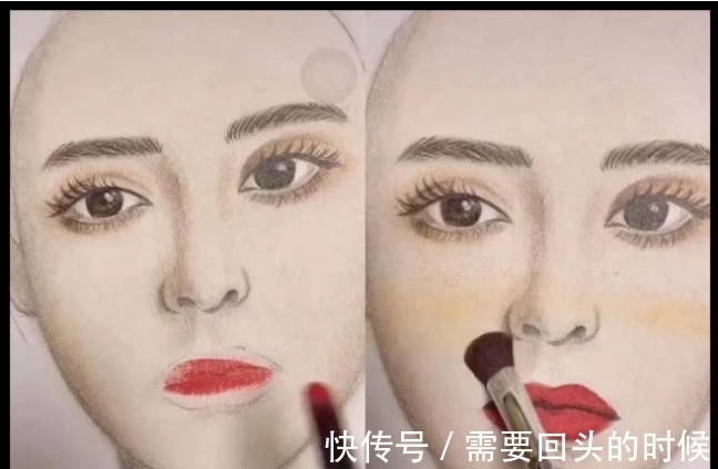 化妆&美术生素描化妆,前一秒觉得一般般,看到成品后娜扎你怎么撇嘴了