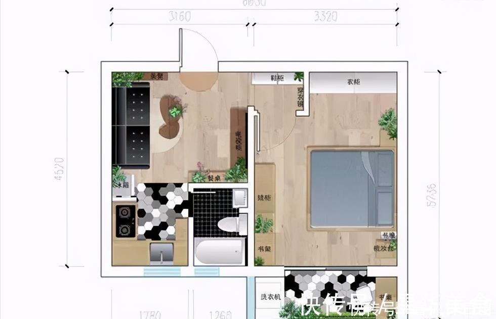 小窝|35㎡老破小变身清爽小窝,功能布局真完美,打造温馨舒适二人世界