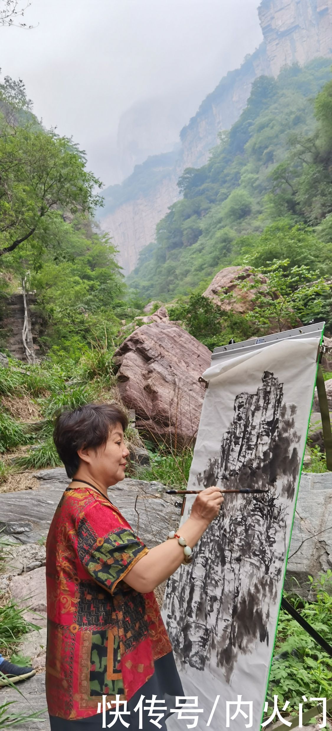 太行山|河南省花鸟画研究会走进太行山采风写生活动