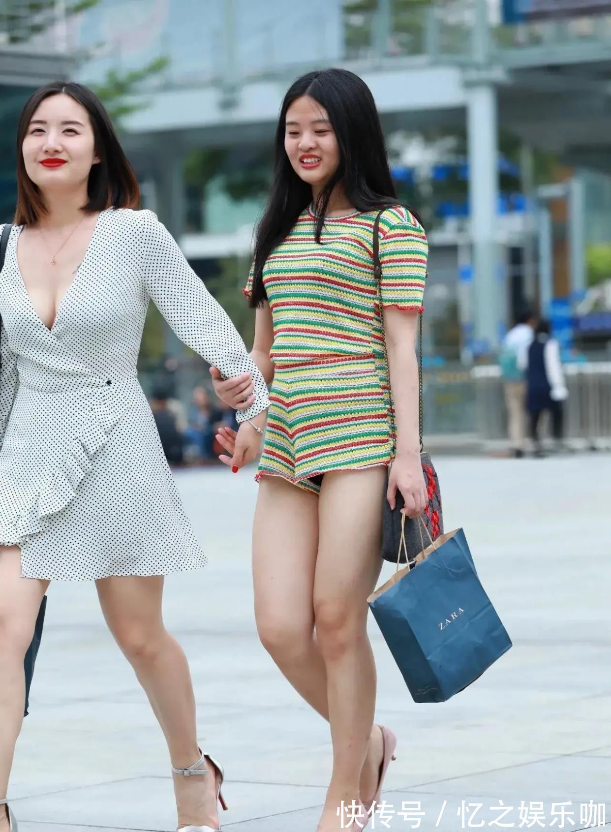 女孩们 “粗腿”女孩也喜欢的穿搭就是高跟鞋配短裤,显腿长的效果最好!