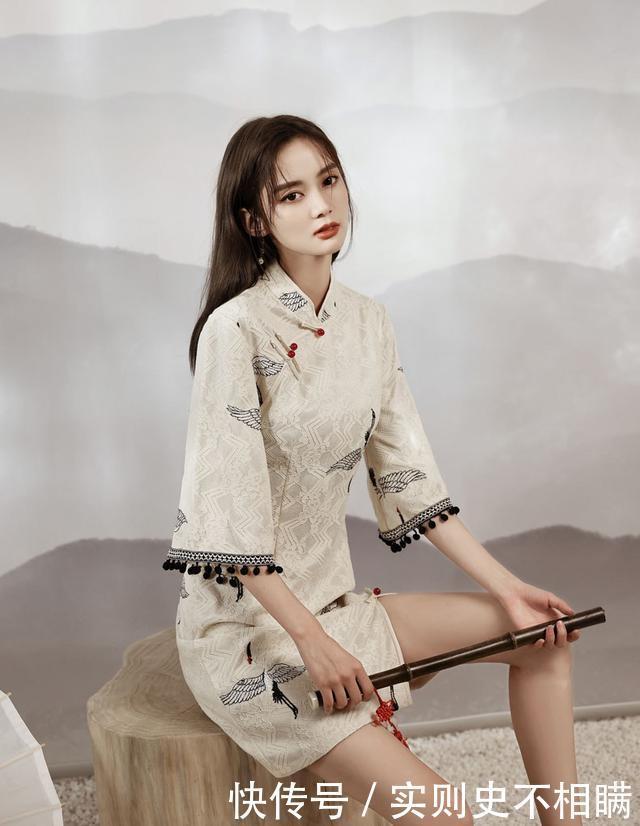显瘦|旗袍是“妈妈装”国潮下的旗袍,时髦复古又显瘦!
