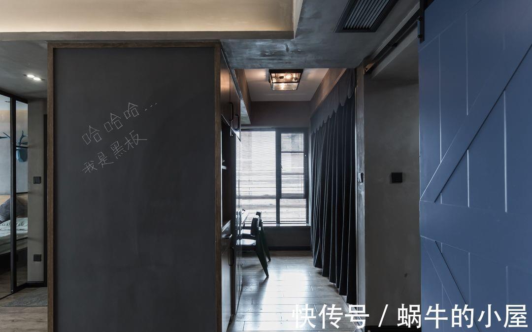 水泥|复古的绿漆，谱写出诗意的空间，暗黑色系彰显个性