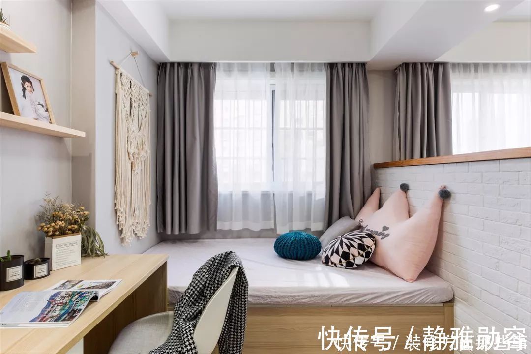 文艺度|103平现代简约公寓,巧用视觉延伸效果,空间大不少