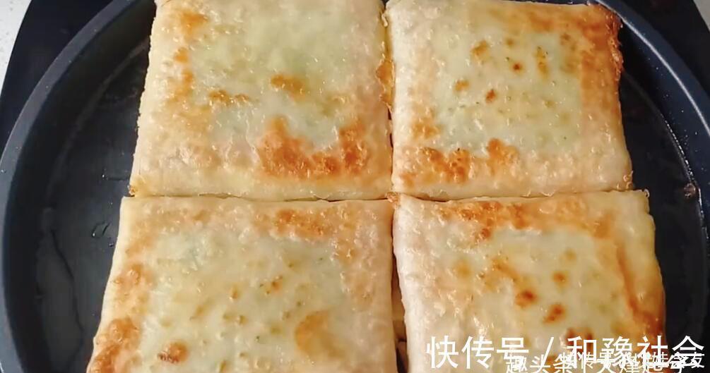 最简单快速早餐饼，1碗面，3个鸡蛋，不揉面不擀面，15分钟就出锅