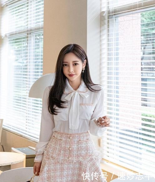 糖果|超美珠珠:泡芙蕾丝娇柔淡粉拼搭糖果裙!