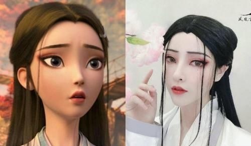 小青|当《白蛇缘起》中主角变成“真人“后，小狐狸变如花，白蛇太迷人