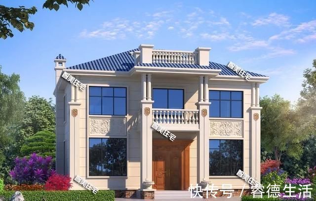 小别墅|25万左右盖二层小别墅,这两款户型都可以,美观方正施工易