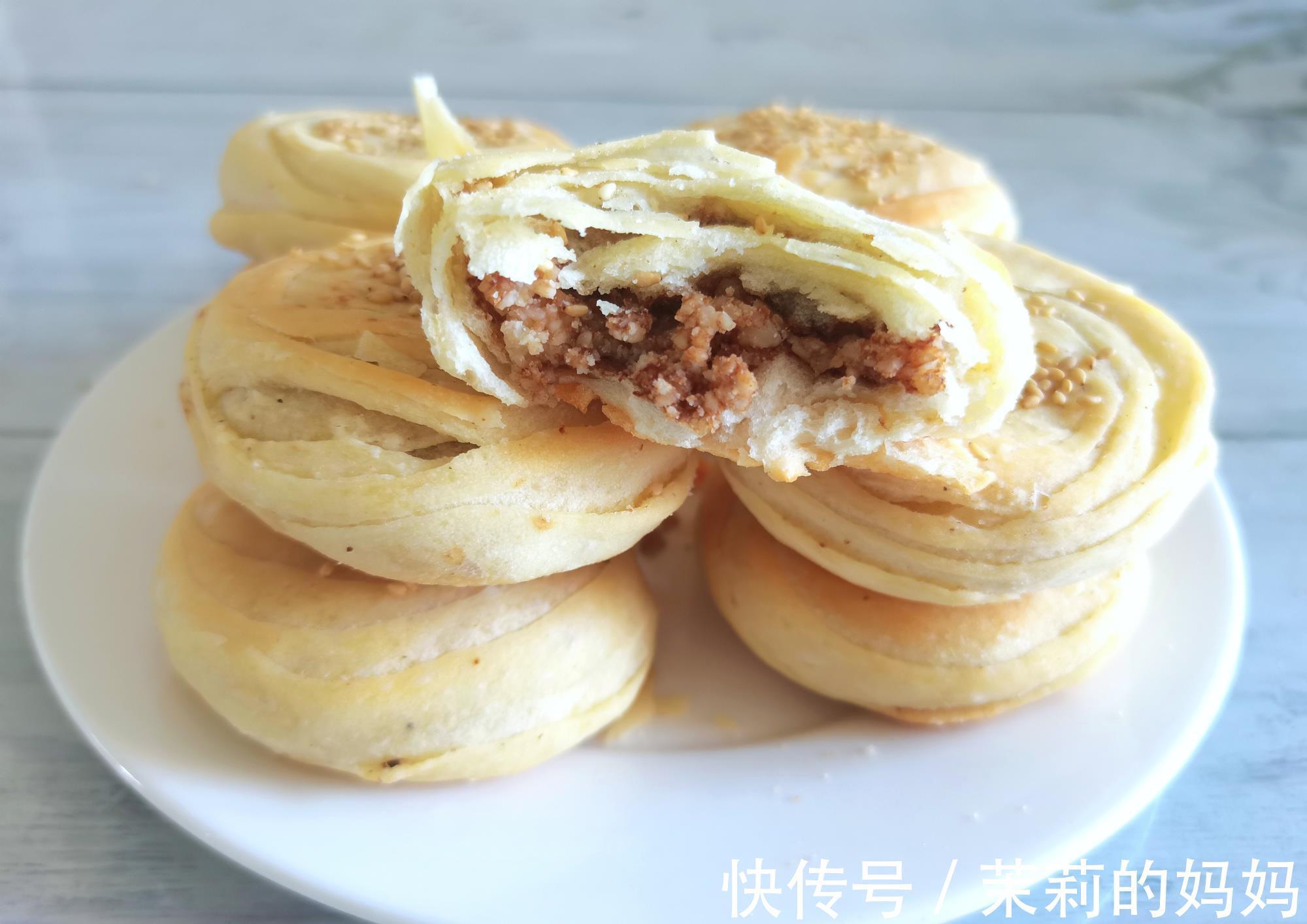 馅料|天气再热，这个馅料的酥饼不能错过，一出锅就吃了三个，真香