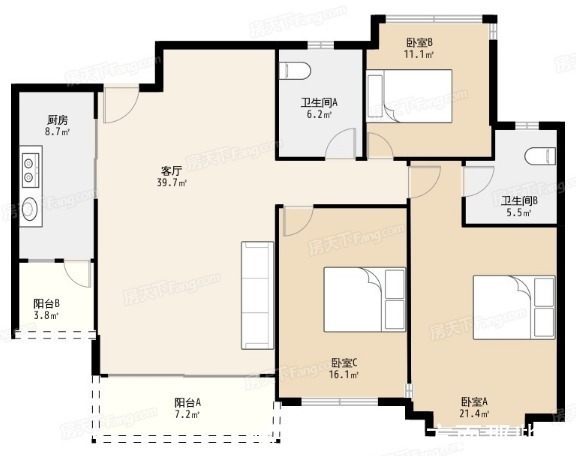 三居室|116平北欧风三居室，让人沉浸在家的温馨与雅致之中