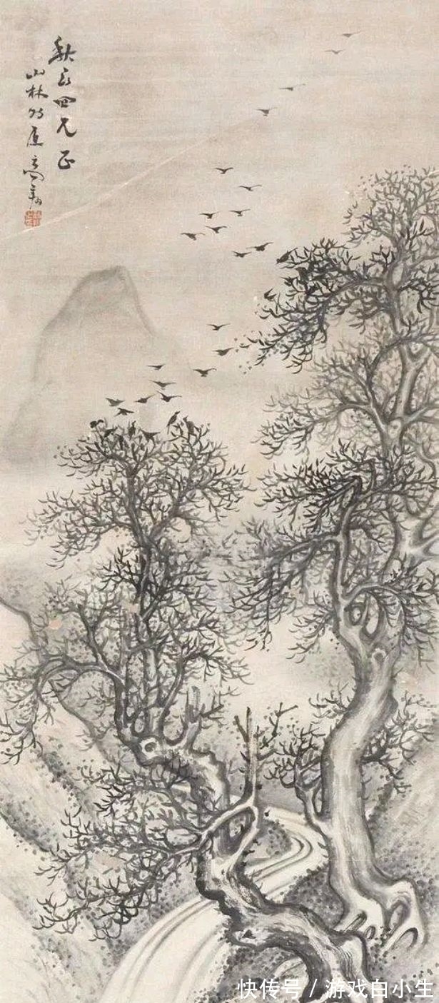 关门弟子$他是石涛的关门弟子,每岁寒食必祭其墓,一个重情重义的山水画家