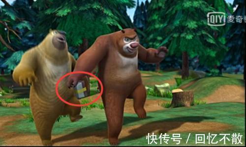熊大熊二|原来熊出没还有这四个穿帮镜头，网友：熊大的脚印怎么回事？