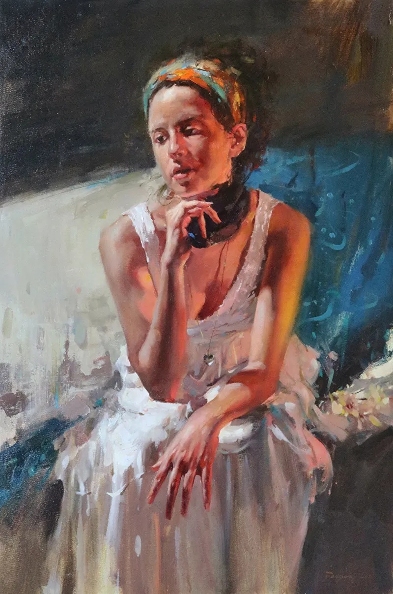 笔力独到，气势如虹，看看这二位的油画